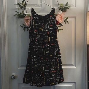 Mustache and glasses dress